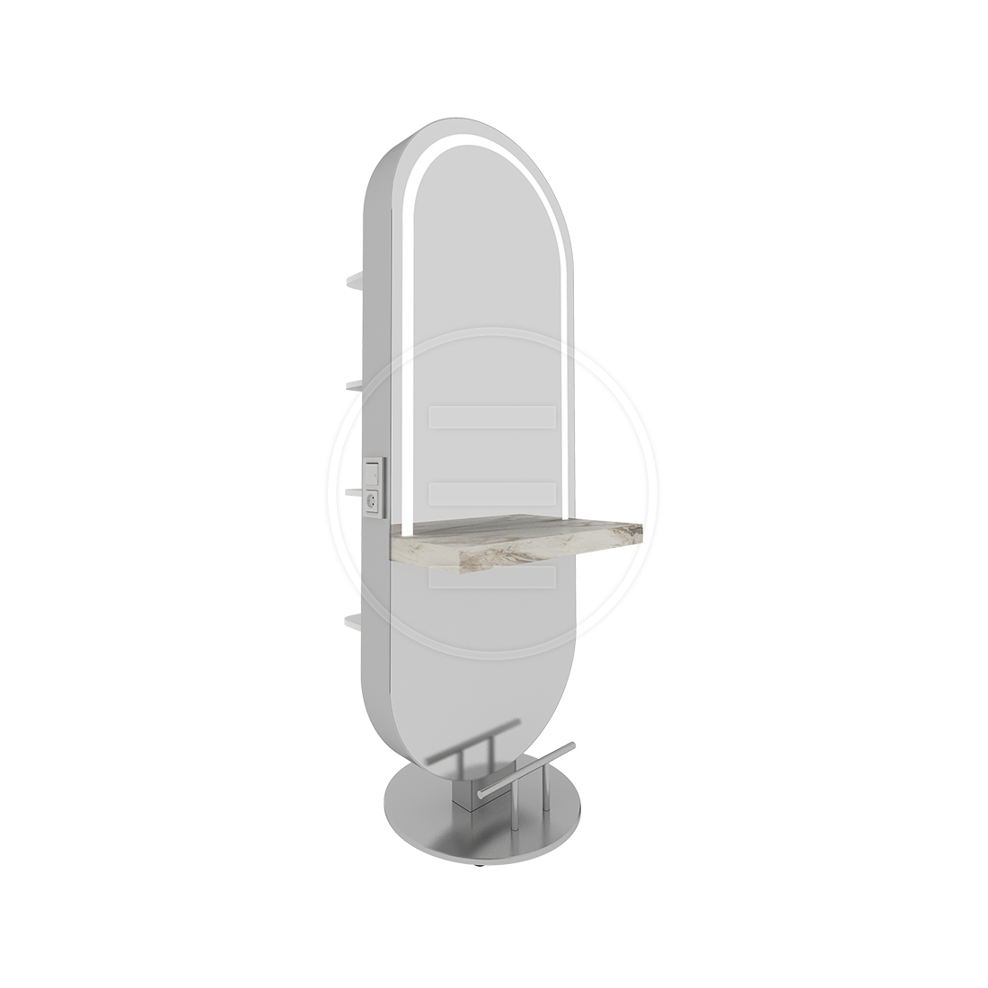 Kaptafel Glam Island With Shelf NK
