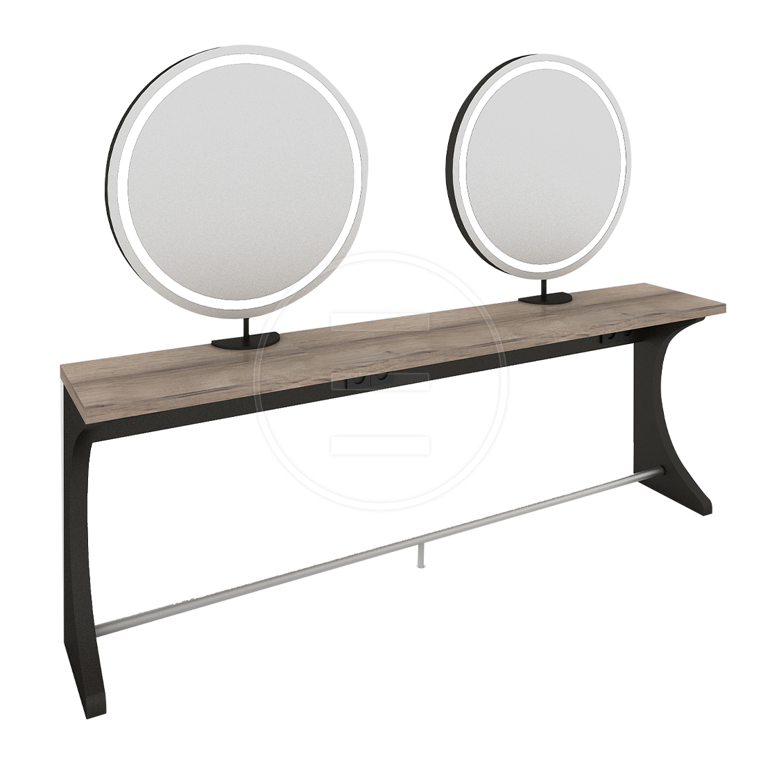 Kaptafel Woody Circle Double
