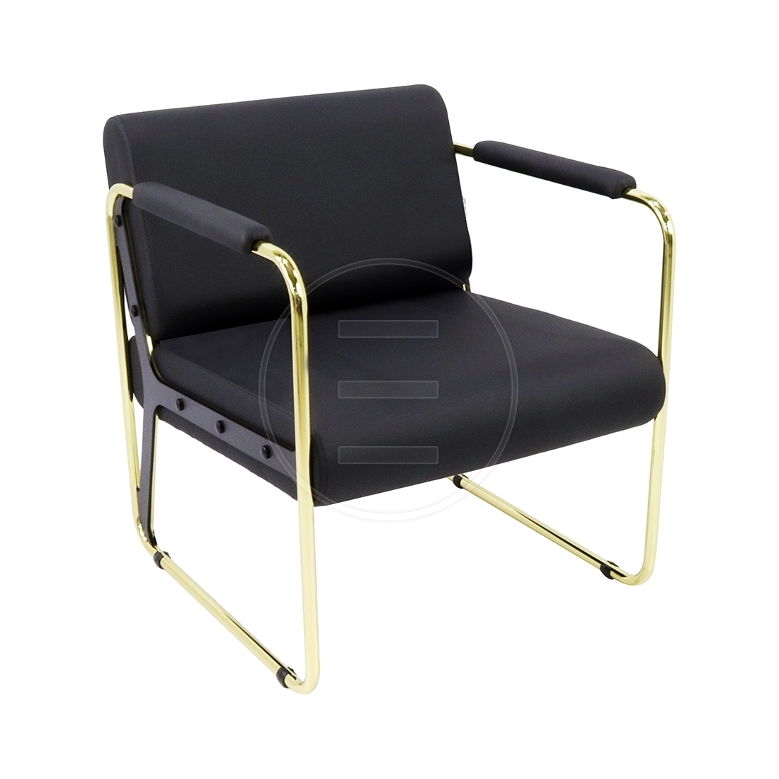 Wachtstoel Round Lounge Gold