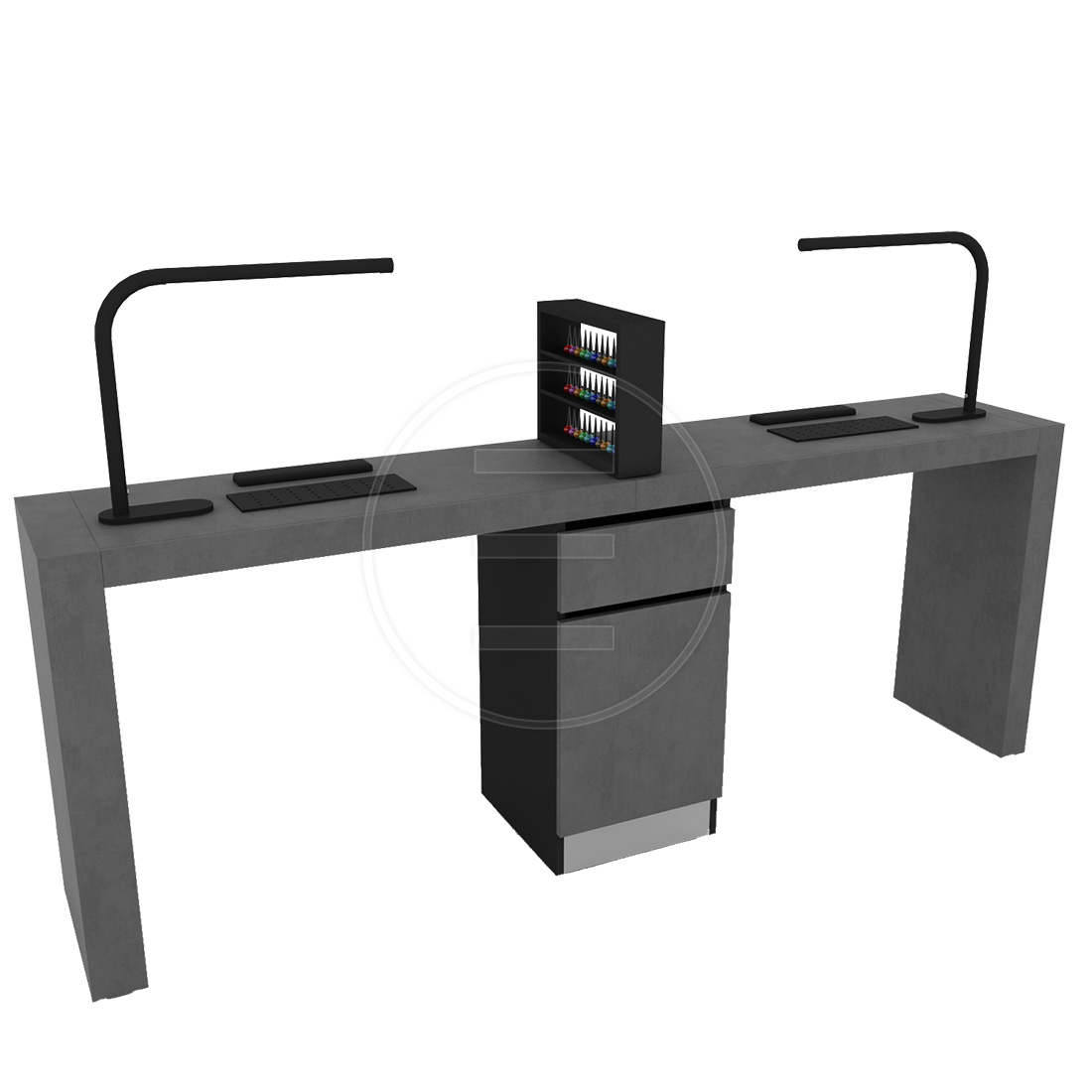 Manicure Stone Nail Station Double