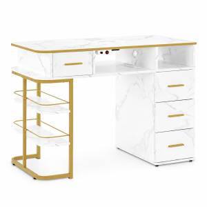 DSSP5177 Manicure Tafel Marmer Gold